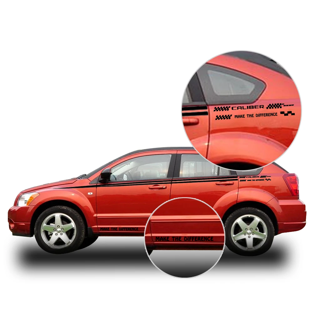 Боковая наклейка на кузов автомобиля Наклейка s авто для Dodge caliber для хэтчбек седан внедорожник пикап наклейки DIY Украшение автомобиля стикер 280 см