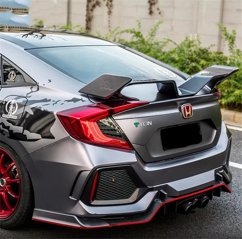 Использовать для Honda Civic спойлер civic 17 18 19 лет заднее крыло Чайка стиль спортивный спойлер, аксессуары применение герметика