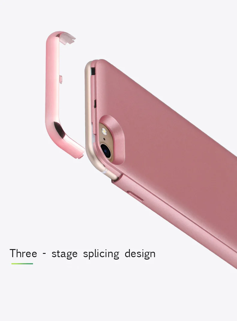 Чехол с покрытием на 4000 мА · ч и зарядным устройством для iPhone 8 Plus 7 чехол