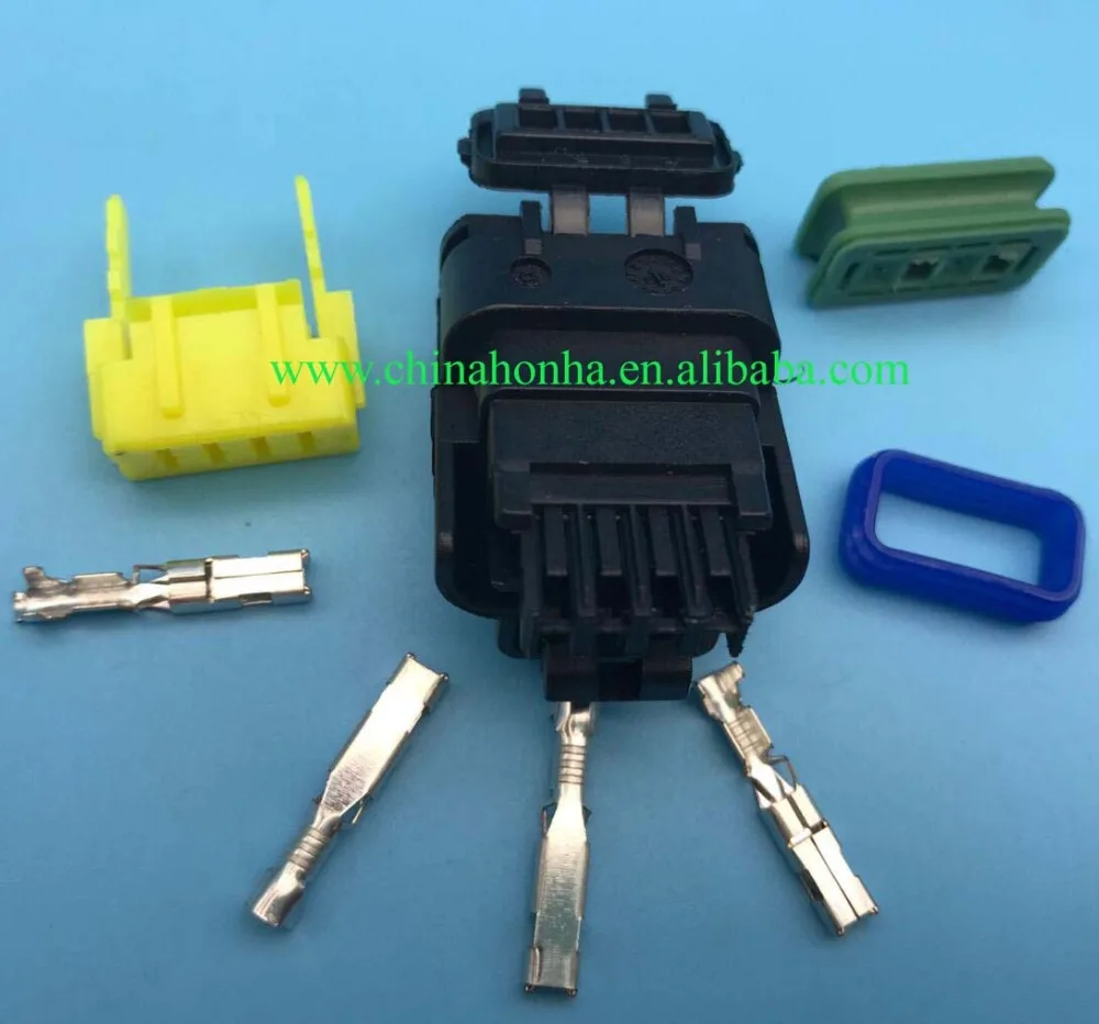

Free shipping 50sets 4pin 1.5mm waterproof for FCI plug 211 PC042S4021 automotive electric wiring connector DJ7047Y-1.5-21