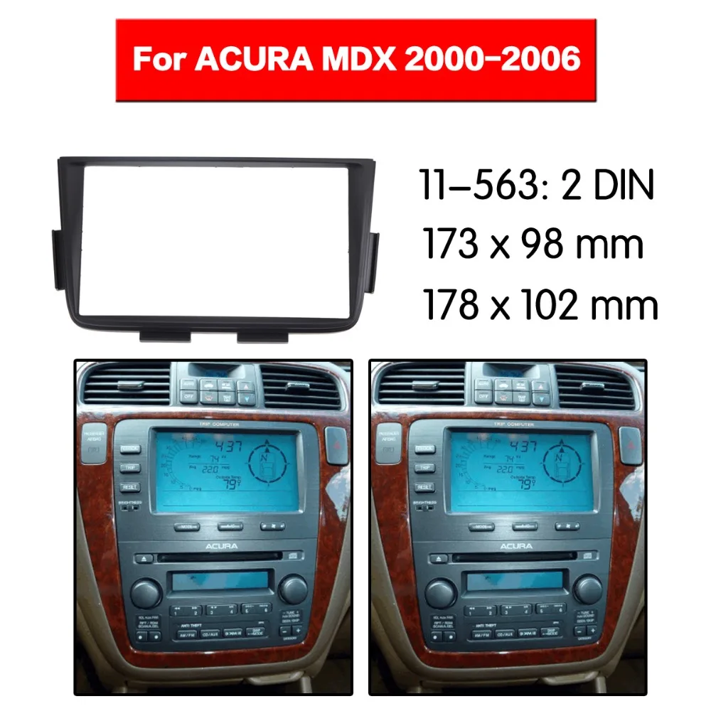 Автомобильный радиоприемник 2 din панель Fascia Для MDX 2000 2006 комплект для установки