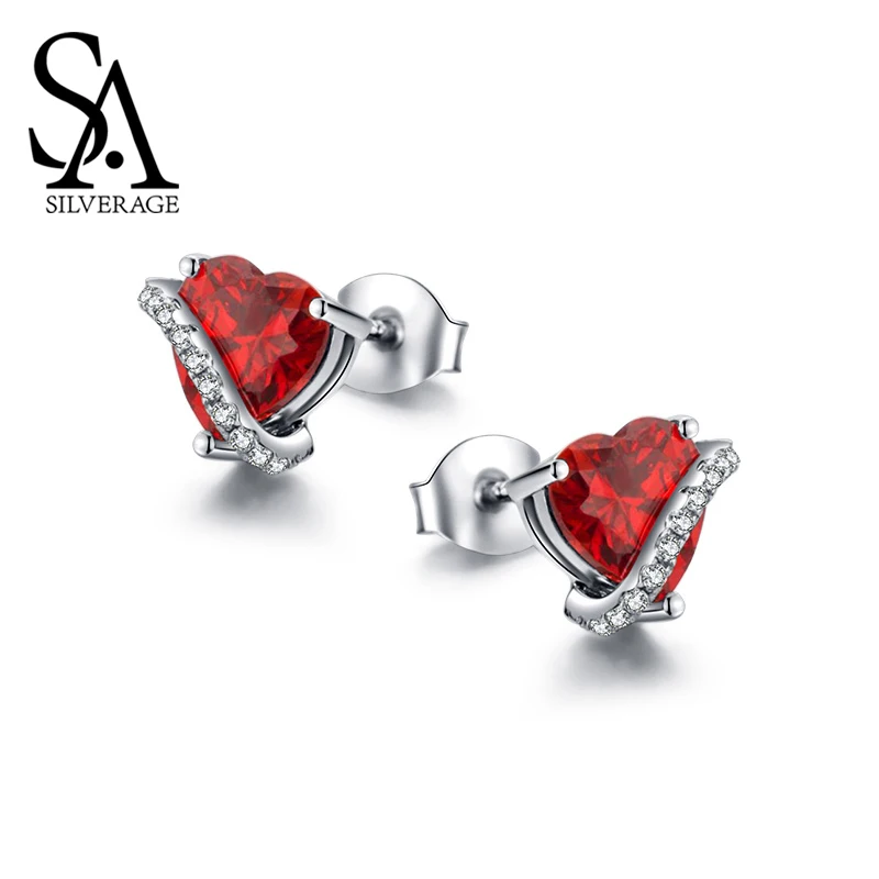 

SA SILVERAGE One Arrow Fall In Love Simple Ins Temperament Korean Personality 925 Sterling Silver Earrings Female 2019 Popular