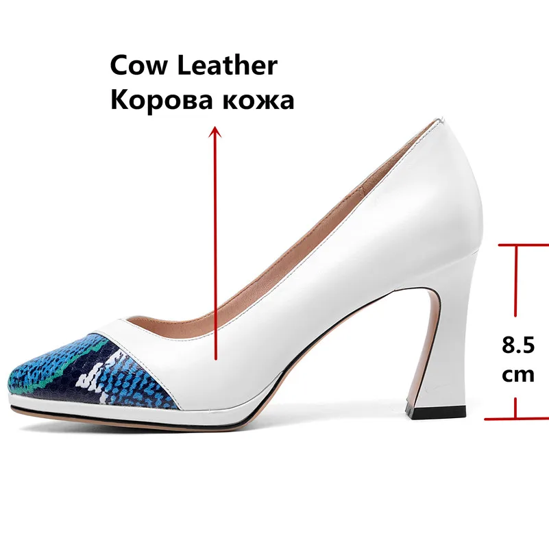 FEDONAS/модные разноцветные туфли лодочки с острым носком без застежки Базовые