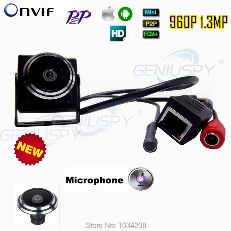 Cctv Аудио Видео камера Мини 960P IP сеть широкоугольная P2P Onvif подключи и работай с