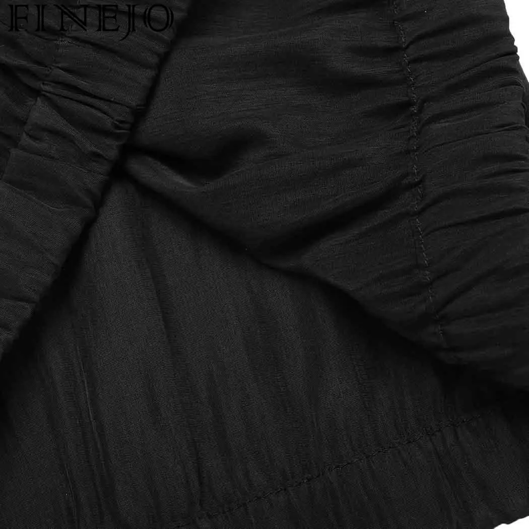 Женские повседневные топы с v-образным вырезом и длинным рукавом FINEJO | Женская