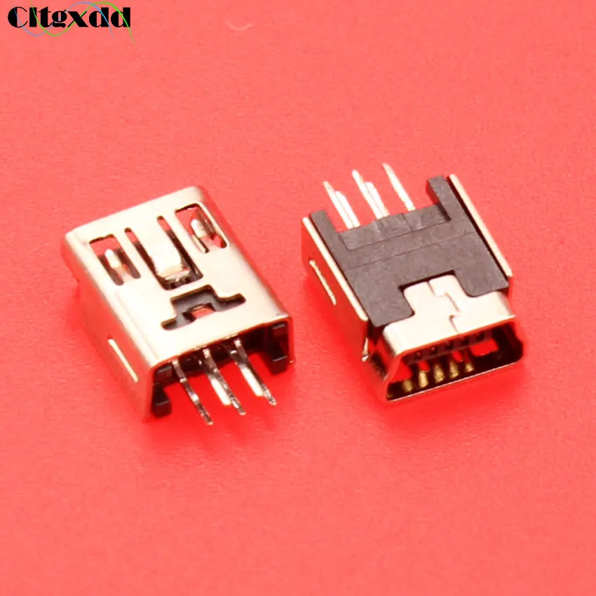 Cltgxdd 5 контактный мини USB разъем для зарядки порт V3 MP3 MP4 GPS и т. Д. 180 градусов