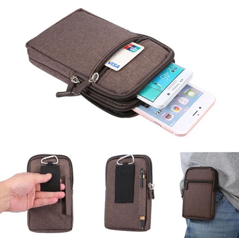 Новый ковбойский тканевый чехол для телефона сумка с зажимом ремня Samsung S7 S6 Edge S5 S4