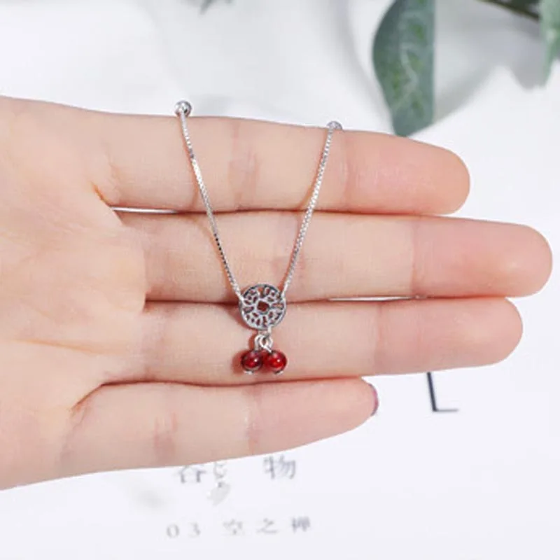 Бренд Red Trees летние пляжные аксессуары для ног гранат Стерлинговое Серебро 925