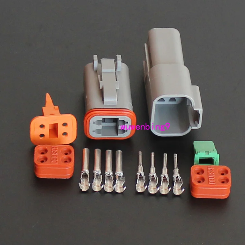 

2 комплекта-4-контактный автомобильный Водонепроницаемый Электрический проводной разъем