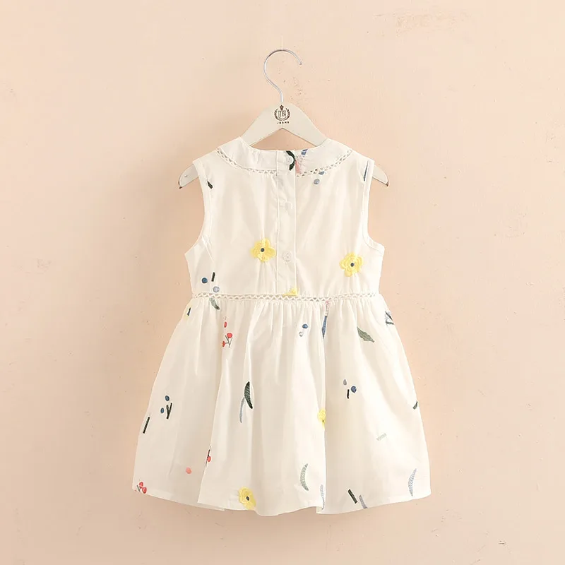 Детское платье с вышивкой Новинка лета 2019 детская одежда для девочек детское