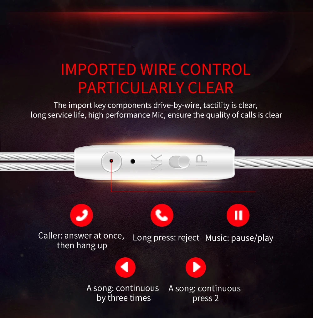 QKZ CK5 наушники спортивные стерео наушники для мобильного телефона Беговая гарнитура dj с HD микрофоном fone de ouvido auriculares audifonos