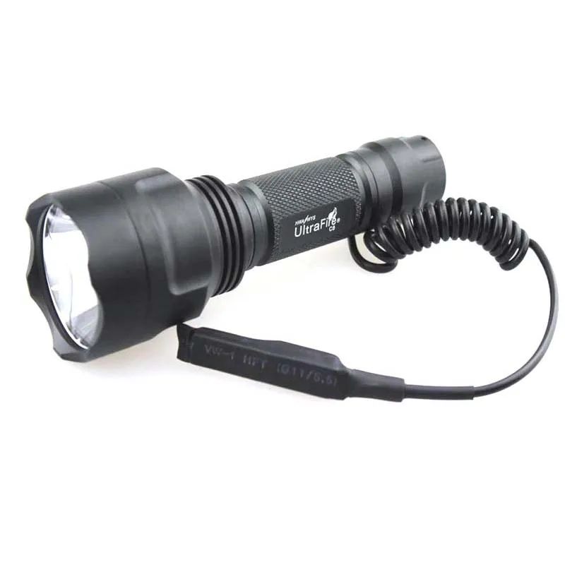 U-F C8 1xCREE Q5 красный свет светодиодный фонарик (1x18650) | Лампы и освещение