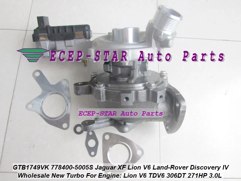 GTB1749VK 778400 5005S LR013202 AX2Q6K682CB Turbo для Jaguar XF Lion V6 Land Rover Discovery IV AJ V6D TDV6 306DT 09 |turbo pressure relief
