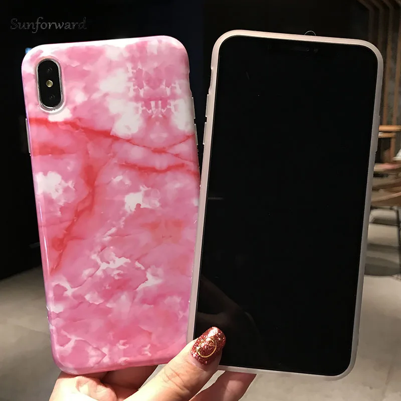 Мраморный чехол для iPhone X XR XS MAX силиконовые чехлы 6 S 7 8 Plus противоударный мягкий