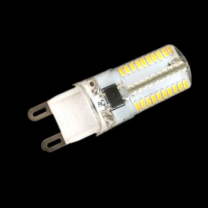 50 шт./лот AC220V/110 V затемнения 3014SMD 80leds G9/G4/E17/E11 7wled лампочки кукурузы Заменить