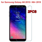 2 шт. закаленное Стекло для samsung Galaxy A6 2018 Экран протектор 2.5D телефона Защитная пленка для samsung A6 плюс 2018 a6 + на Стекло