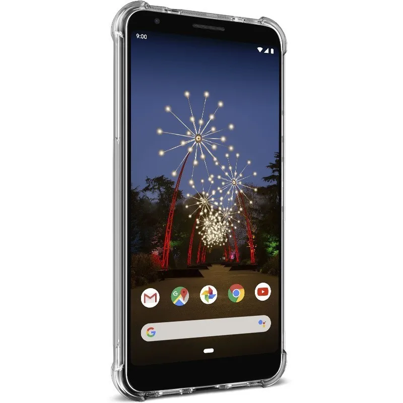 IMAK Для Google Pixel 3A Чехол ударопрочный противоударный мягкий ТПУ задняя крышка для Pixel 3A XL чехол с пленкой