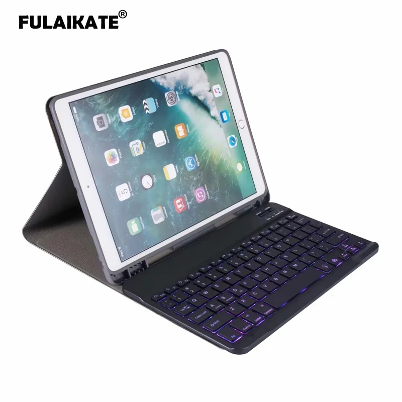 FULAIKATE для Apple iPad Pro 10 5 Bluetooth беспроводная клавиатура Air &quotскладной Шелковый флип