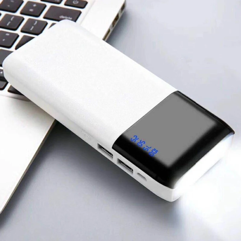 Power bank 20000 mAh Универсальный ультра тонкий светодиодный Банк питания Портативный