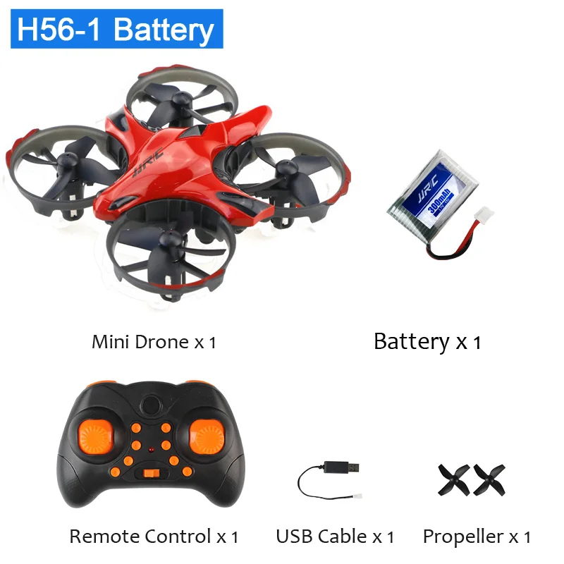 H56-Red JJR/C JJRC H56 микро Квадрокоптер с инфракрасным датчиком мини-Дрон Квадрокоптер радиоуправляемые игрушки VS JJRC H36 режим управления жестами - Цвет: H56-Red