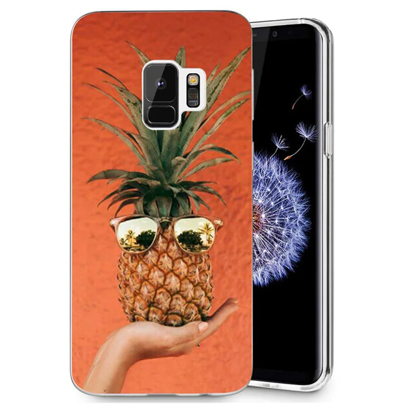 For Samsung Galaxy S3 S9 S9Plus S8 Plus S7 edge Note 8 TPU Colorful Pineapple Soft Painted Design Cover Fundas R134 |