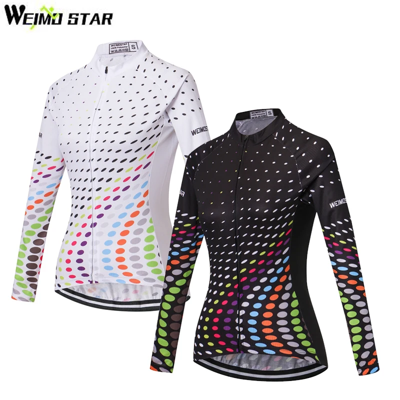 Женская трикотажная футболка WEIMOSTAR с длинным рукавом для велоспорта S XXXL|cycling jersey