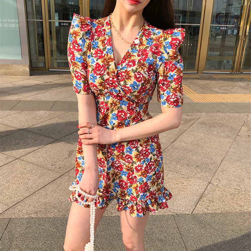 Летние без рукавов с v-образным вырезом Slashes женские платье элегантное миди