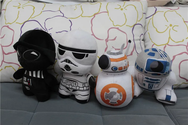 Звездные войны 4 шт. Дарт Вейдер и Штурмовик робот BB 8 R2 D2 фильм плюшевые куклы
