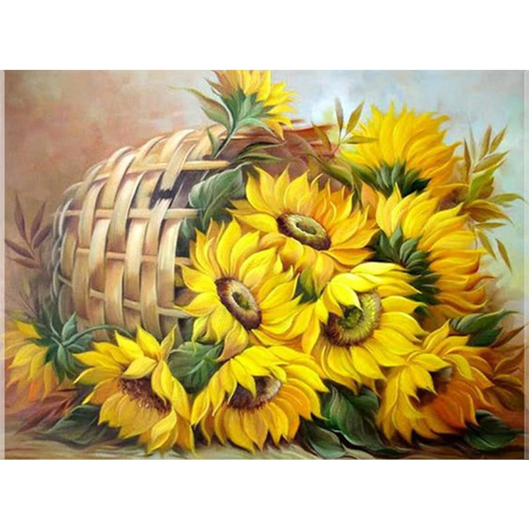 Мозаика вышивки крестом 5D DIY с бриллиантами "Солнечный цветок Роза" для домашнего декора.