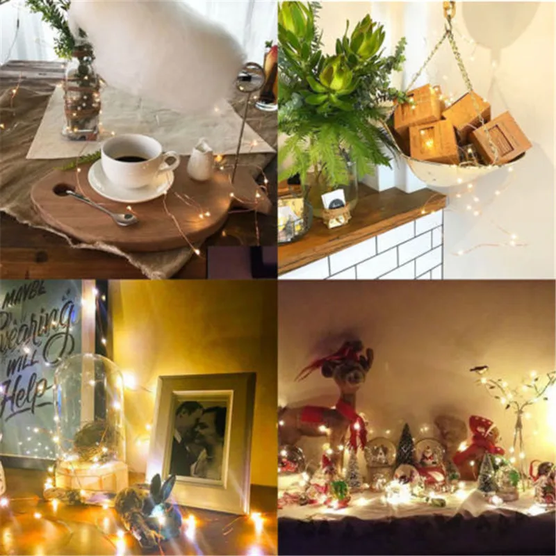 

5M/10M USB LED Garland String Light Waterproof Copper Wire String Outdoor Fairy Lights For Christmas Party Wedding Decoration