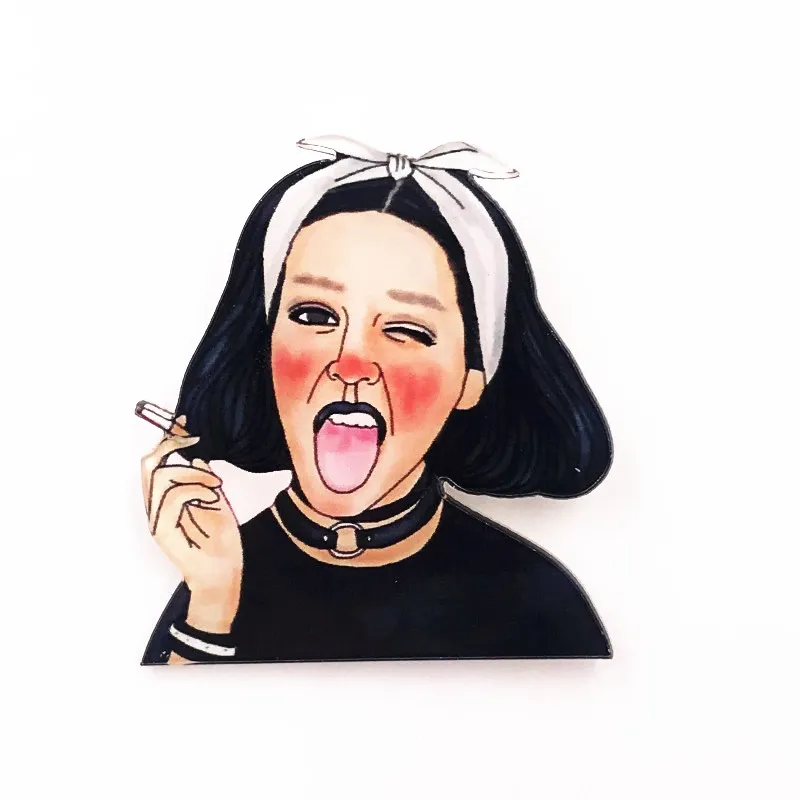 Новинка 1 шт. милые Мультяшные кошки для девочек модная брошь значки акриловые