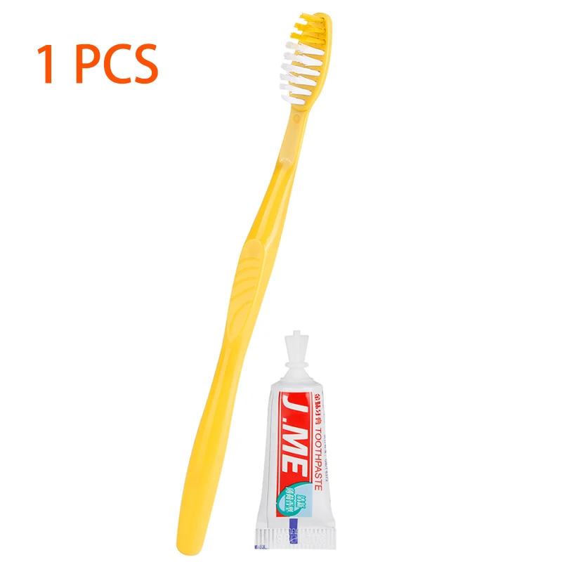 1 pcs 1/4 шт. Портативный одноразовая зубная щетка для гостиницы с набор средств по уходу за полостью рта поставки удобный Пластик Отдых Путешествия полоскание умывание инструмент - Цвет: 1 pcs