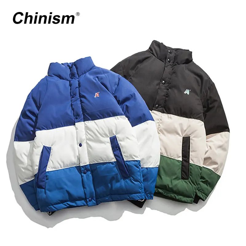CHINISM зимние теплые куртки Для мужчин Стильный лицо/Обратный куртка пальто стоять