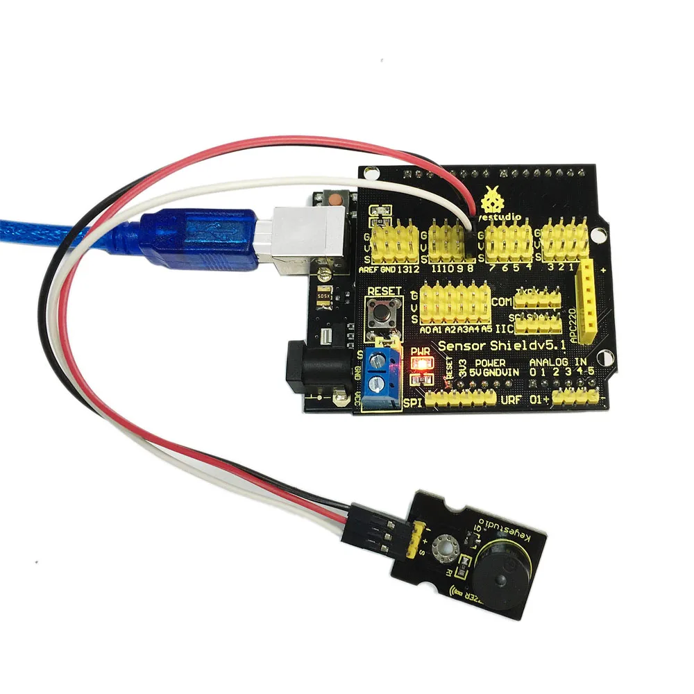 Бесплатная доставка! Пассивный зуммер Keyestudio модуль сигнализации для Arduino|module for