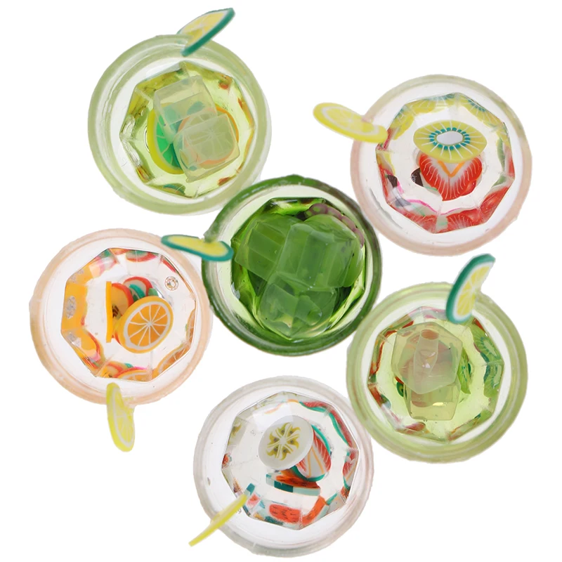 Миниатюрные игрушки из смолы 1/12 для еды, фруктовая бутылка, модель для напитков, игрушки для игры в напиток, кукольный домик, куклы, аксессуары, мебельная игрушка
