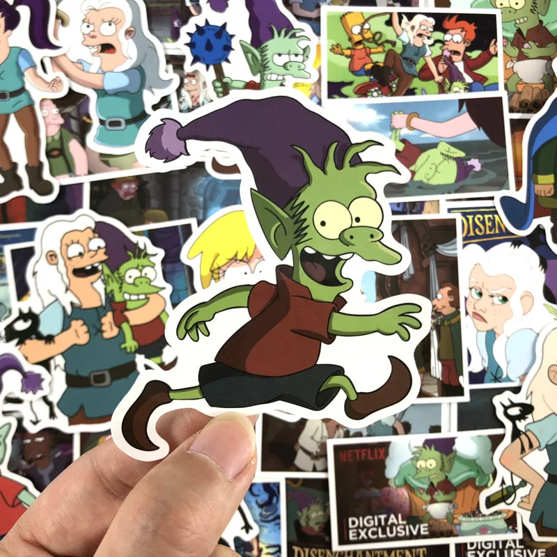 39 шт./лот Disenchantment граффити наклейка s для ноутбука холодильник велосипед мотоцикл DIY креативный альбом декоративная подарочная наклейка