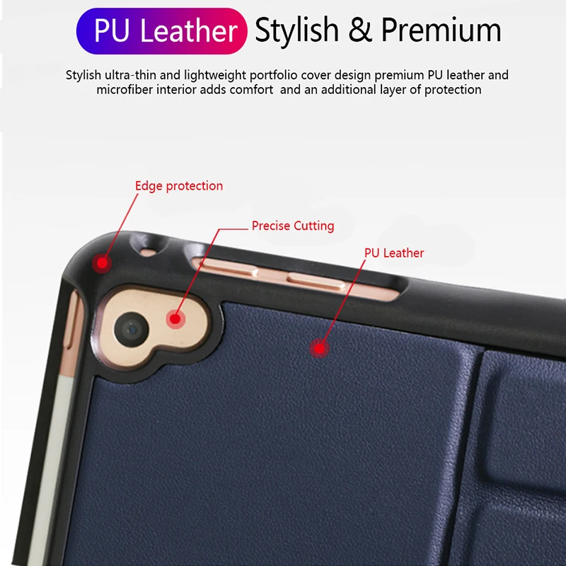 Кожаный чехол с клавиатурой для iPad Air Air2 Pro 9 7 дюйма 3 цвета подсветка беспроводной