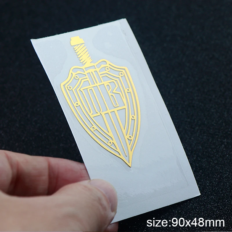 022-Golden-M-1pc Герб России металлический никелевый стикер для чехол для телефона автомобильные наклейки Золотой Серебряный стикер s для компьютера ноутбука - Цвет: 022-Golden-M-1pc
