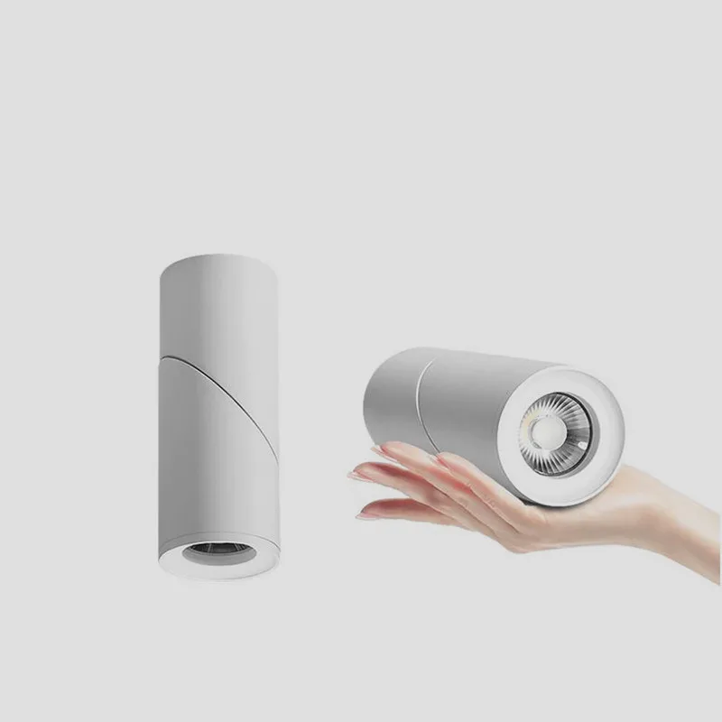 Luces LED descendentes plegables y regulables de 360 °, iluminación interior de pared de 15W, 18W, 20W, COB, foco de techo, AC110-220V