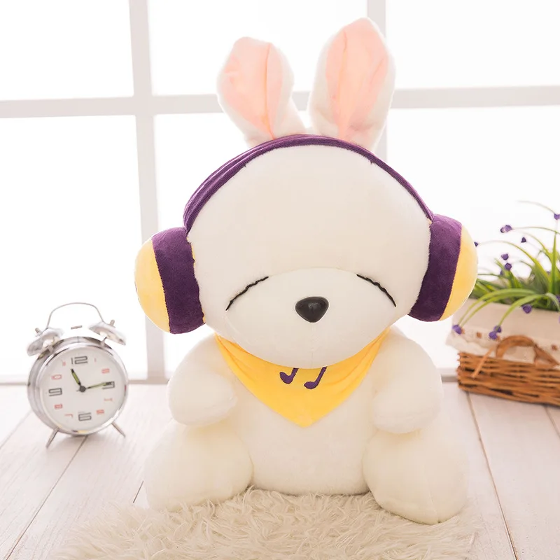 Куклы кролики музыкальная гарнитура мягкие плюшевые куклы модные игрушки для