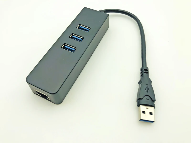 

USB 3,0 Ethernet адаптер с 3 портами USB3.0 концентратор USB RJ45 Gigabit Ethernet Lan 10/100/1000 Мбит/с сетевая карта для ноутбука Macbook