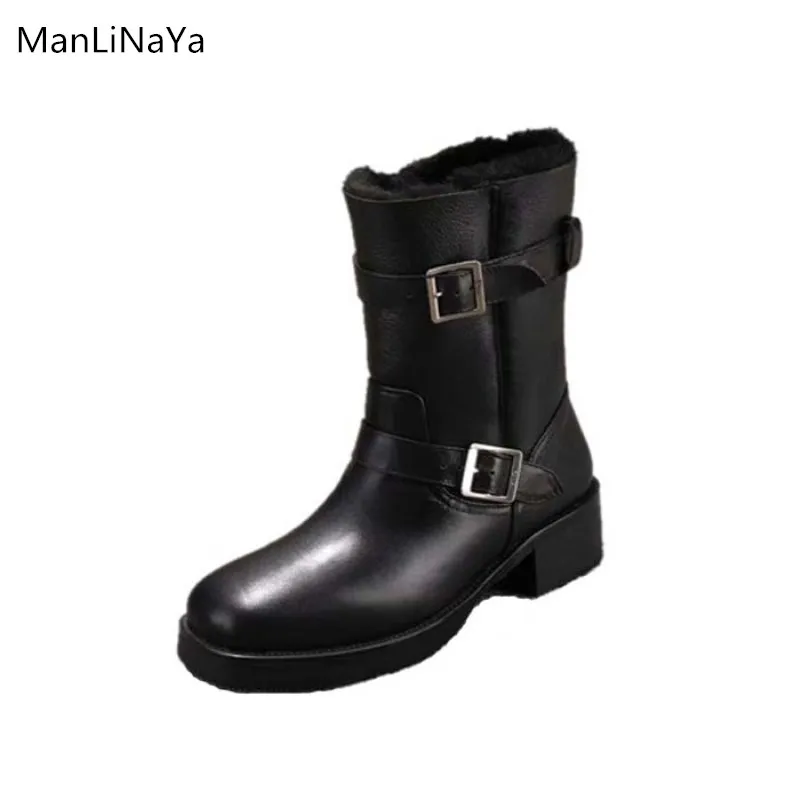 

Fashion gold metal buckle belt women's boots leather cross tied rivets lace women's Martin boots cross tied motorcycle boots