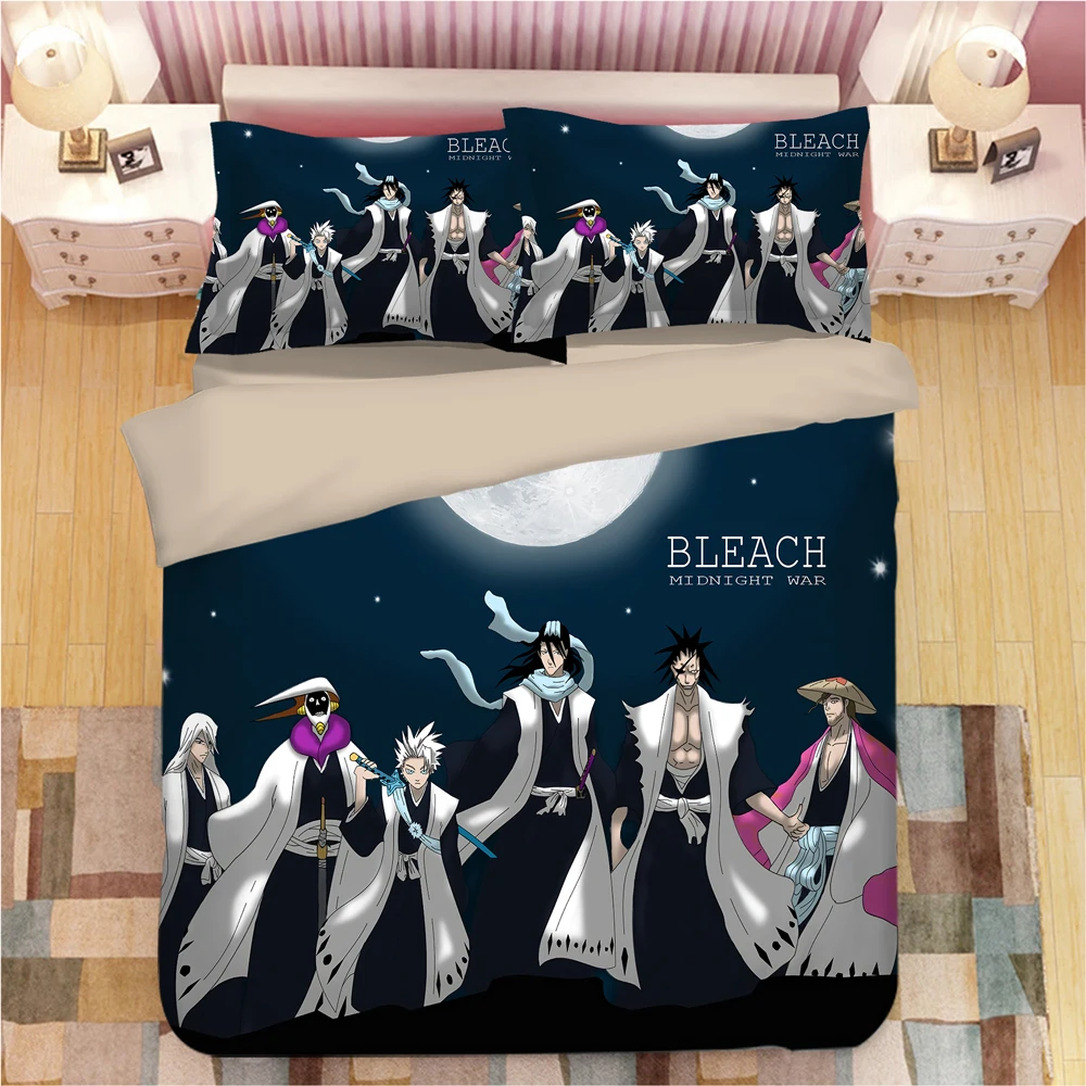 BLEACH Kurosaki Ichigo Комплект постельного белья, пододеяльник, наволочки, мультяшное аниме одеяло, Комплект постельного белья s, постельное белье, постельное белье(без простыни