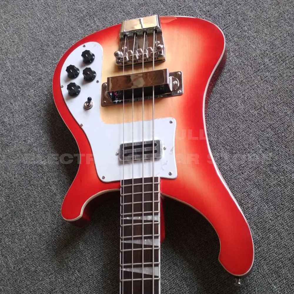 Ricken electric bass store backer 4003 cherryburst бас с индивидуальным логотипом