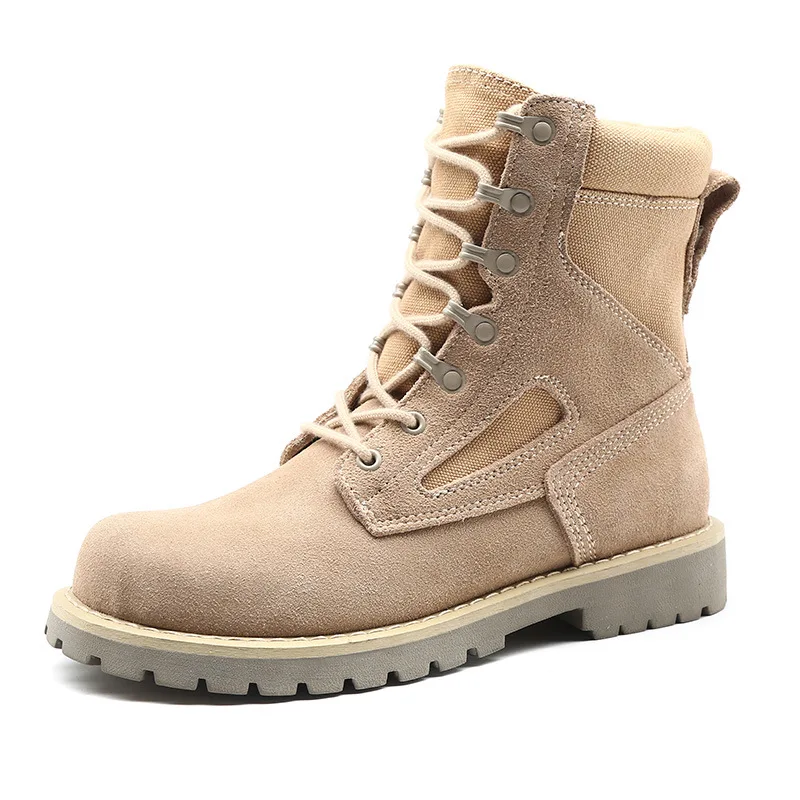 Sunny everest/ г. Мужские ботинки botas, уличная Мужская обувь Ботинки martin с круглым носком Песочная Рабочая обувь мужские военные ботинки, 38-44