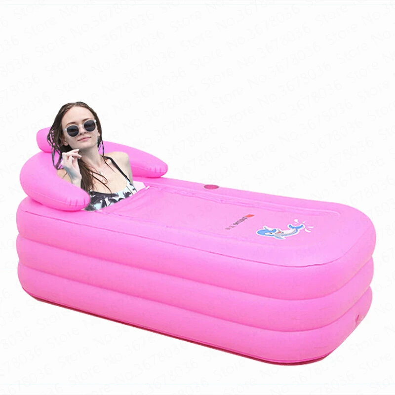 

Household Portable Inflatable Bathtub Plastic Folding Tub Adult Bath Tub Double Bath Bath Children Swimming Pool