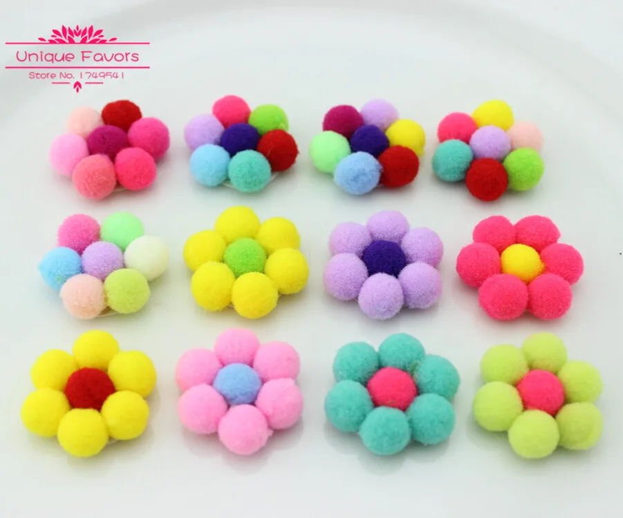 30 шт. заколки для волос карамельных цветов из войлочной ткани | Дом и сад