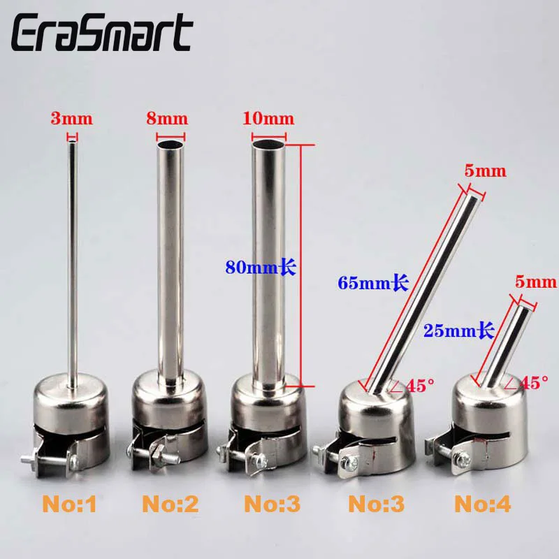 

850 Hot Air Gun Lengthened Circular Oblique Mouth Wind Gun Nozzle