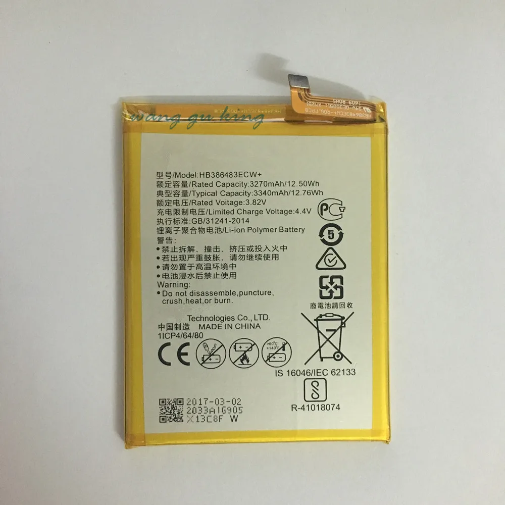Agaring запасная батарея HB386483ECW + для HuaWei MaiMang 5 G9 Plus MLA AL00 AL10 G9Plus Аутентичные