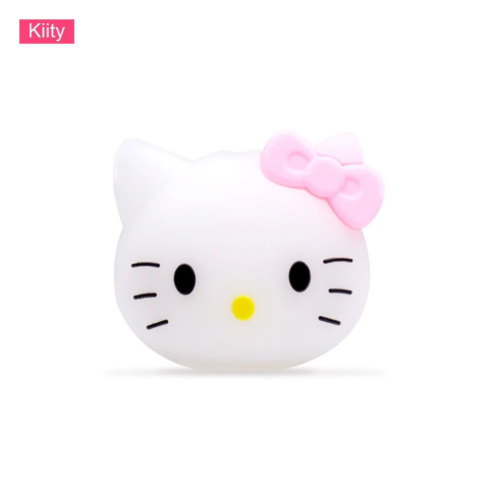 Kiity CHIPAL Tsum милый органайзер для кабеля для укуса животных для iPhone Защита для usb-кабеля шнур чомперы мультфильм укуса кабеля сматывания держатель для телефона - Цвет: Kiity